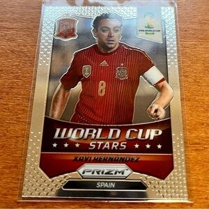 2014 Panini FIFA World Cup Stars  Xavi Hernandez Soccer Card #35 White